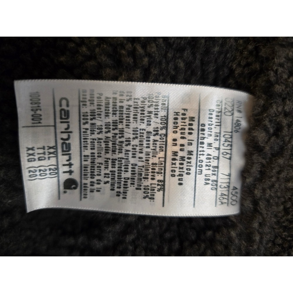 NWT Carhartt Womens XXL Black Sierra Sherpa Lined Hooded Jacket 100815-001 - Picture 11 of 11